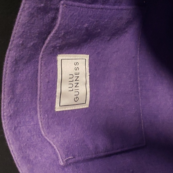 Vintage LuLu Guinness tote bag little birds & flower black - Picture 9 of 12